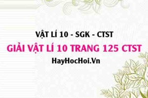 Giải Vật lí 10 Chân trời sáng tạo trang 125 SGK